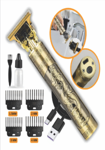 Maquina Maquininha De Cortar Cabelo Barbeador Eletrico Aparador De Pelos Acabamento Dragão Buda Profissional Kamufla