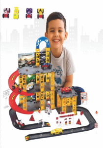 Pista De Carrinhos Brinquedo Infantil Corrida Lava Rápido Colorido